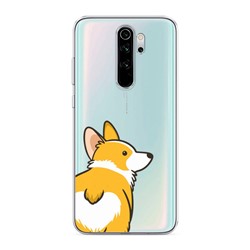 Силиконовый чехол Корги следуй за мной на Xiaomi Redmi Note 8 Pro