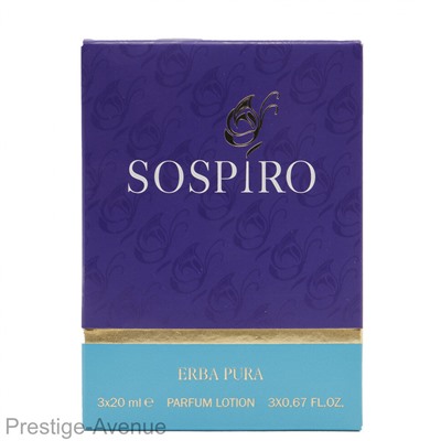 Туалетная вода 3*20 ml Sospiro Erba Pura unisex