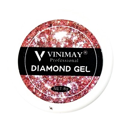 Vinimay, Diamond Gel Розовое Серебро, 8g