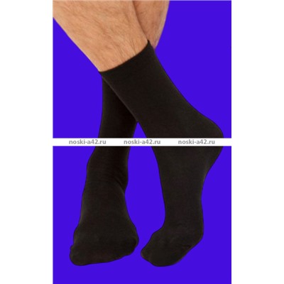 Белорусский хлопок носки мужские гладкие чёрные