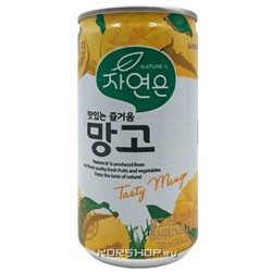 Сокосодержащий напиток Манго с добавлением сахара Nature's Woongjin, Корея, 180 мл. Акция