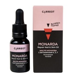 Масло монарды CARREOT Monarda oil (с витаминами A,E,F) 15 мл.