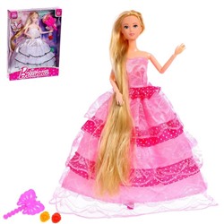 Кукла-модель шарнирная "Стефания" в платье с аксессуарами, МИКС 7314006