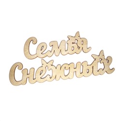 СЕМЬЯ СНЕЖНЫХ