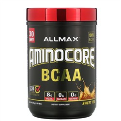 ALLMAX Nutrition, AMINOCORE BCAA, сладкий чай, 315 г (0,69 фунта)
