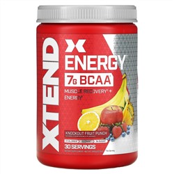 Xtend, Xtend Energy, восстановление мышц и энергия, со вкусом фруктового пунша, 348 г (12,3 унции)