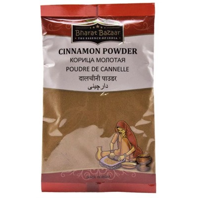 Корица индийская молотая Cinnamon Powder Bharat Bazaar 100 гр.