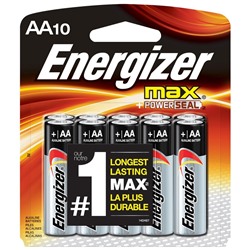 Батарейка ENERGIZER Industrial/MAX АА 1.5V/LR06 (10 шт.) (Щелочной элемент питания)