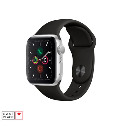 Ремешок для Apple Watch из силикона 38/40 мм черный