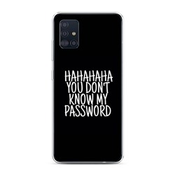 Силиконовый чехол Hahaha на Samsung Galaxy A51