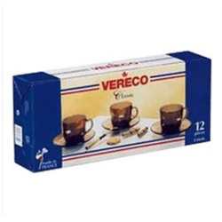 Чайный набор Duralex VERECO 220 мл. (12 предметов)