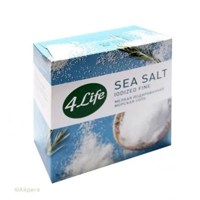 Соль морская йодированная 4Life 500 г