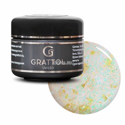 Grattol, Camouflage Gel Farfor - гель камуфлирующий с шиммером (№10), 15 мл