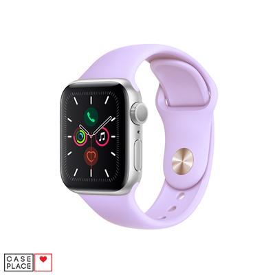 Ремешок для Apple Watch из силикона 38/40 мм светло-фиолетовый