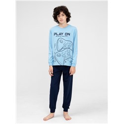 Пижама для мальчика Cherubino CWJB 50143-43 Голубой