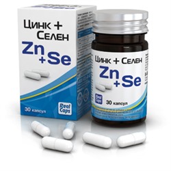 Цинк + Селен  Zn+Ce 25 мг. 30 капс.