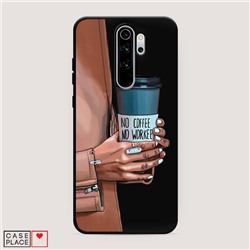 Матовый силиконовый чехол No coffee на Xiaomi Redmi Note 8 Pro