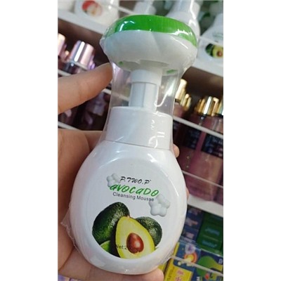 Мыло - пенка в форме цветка P.TWO.P Avocado Cleansing mousse 200мл