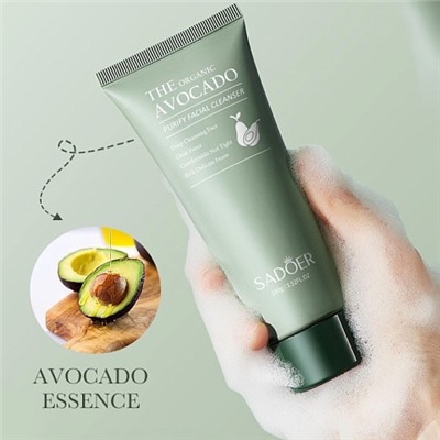 Пенка для умывания с экстрактом авокадо SADOER The Organic Avocado 100гр