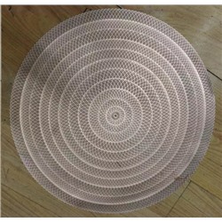Салфетка для стола круглая 38 см/ AS-801-bronz /уп.6/300/