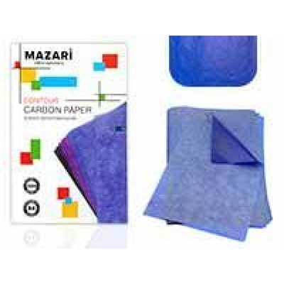 Копировальная бумага А4 100л синяя M-5691 Mazari