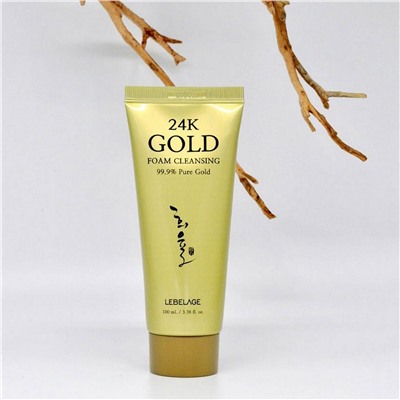 Lebelage Пенка для умывания с 24-каратным золотом / 24k Gold Foam Cleansing, 100 мл