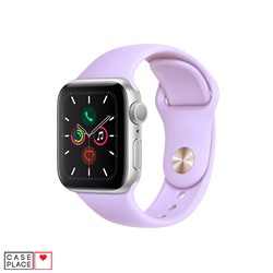 Ремешок для Apple Watch из силикона 42/44 мм светло-фиолетовый