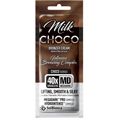 SolBianca Choco Milk 40х Крем-автозагар с маслами какао и семян дерева ши 15 мл