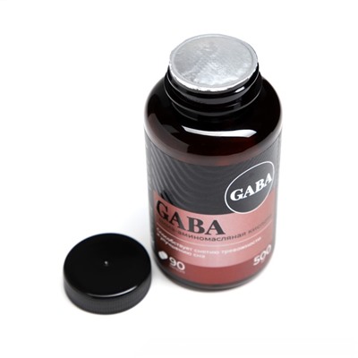 БАДы GABA, ГАБА аминокислота, успокоительное для взрослых, 90 капсул
