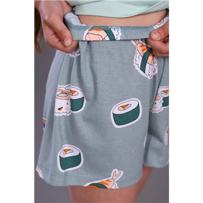 Пижама для девочки Суши-роллы ПД-009-044
