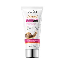 SADOER, Очищающая пенка для умывания Snail Reorganize Collagen Cleanser, 100 г