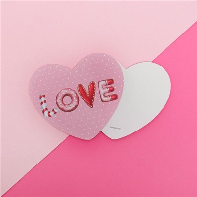 Открытка-валентинка «Love», 7 х 6см
