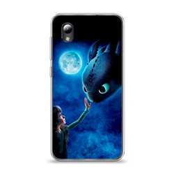 Силиконовый чехол How to train your dragon на ZTE Blade L8