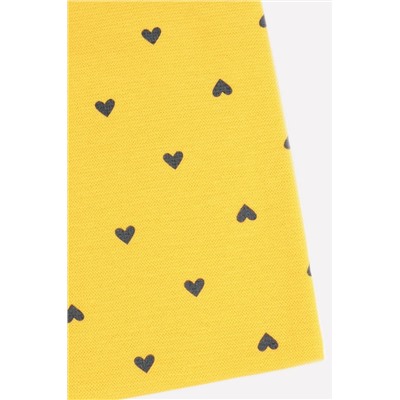 Комплект для девочки Crockid К 8125 желтый, сердечки