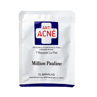 Million Pauline, Увлажняющая тканевая маска для проблемной кожи ANTI-ACNE Mascarilla Hidratante Para Controlar el Acne (30ml)