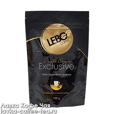 кофе растворимый Lebo Exclusive кристаллы, м/у 100 г.