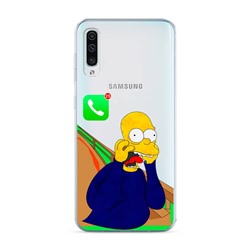 Силиконовый чехол Гомер бежит от мамки на Samsung Galaxy A50