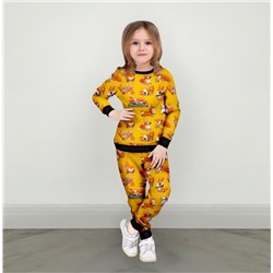 Детский костюм со свитшотом Коржики на желтом