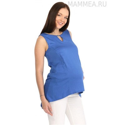 Блуза для беременных "Мая" васильковая, размер 44