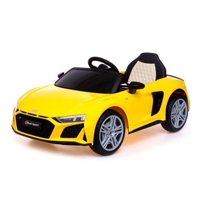 Электромобиль AUDI R8 SPYDER, EVA колеса, кожаное сидение, цвет жёлтый 7167090