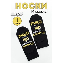 Носки мужские Мой вид спорта (1 пара) черный