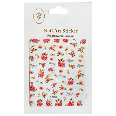 Nail Art Sticker, 2D стикер Z-D3968