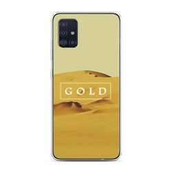 Силиконовый чехол Gold цвет 1 на Samsung Galaxy A51