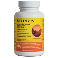 БАДы Supra Life BioS AT-1008 AntiVirus, для защиты и борьбы с вирусами, 60 капсул