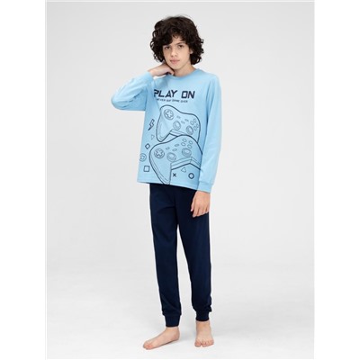 Пижама для мальчика Cherubino CWJB 50143-43 Голубой