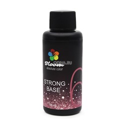 Bloom, Absolute color - жесткая база для гель-лака Strong №06 (холодный розовый с блестками), 50 мл