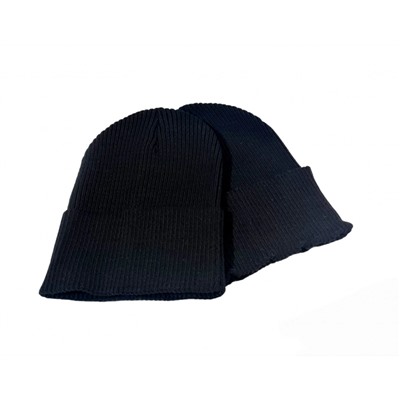 Женская шапка бини HO383 темно-синяя