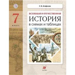 Всеобщая и отечественная история в схемах и таблицах. 7 класс. УМК Колпаков-Шубин. Учебное пособие. 3-е издание. ФГОС. Агафонов С.В.