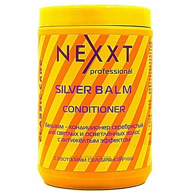 Бальзам-кондиционер NEXXT Professional серебристый для светлых и седых волос (NEXXT Silver Conditioner),1000 мл