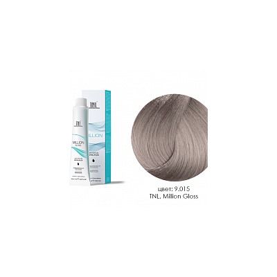 TNL, Million Gloss - крем-краска для волос (9.015 Очень светлый блонд пастельный стальной), 100 мл